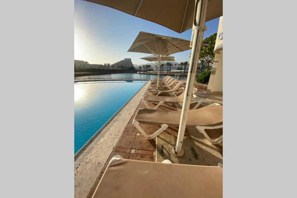 Apartmán Haverim Ba'Lagouna Amazing Duplex 3Br Front Sea Ejlat Exteriér fotografie